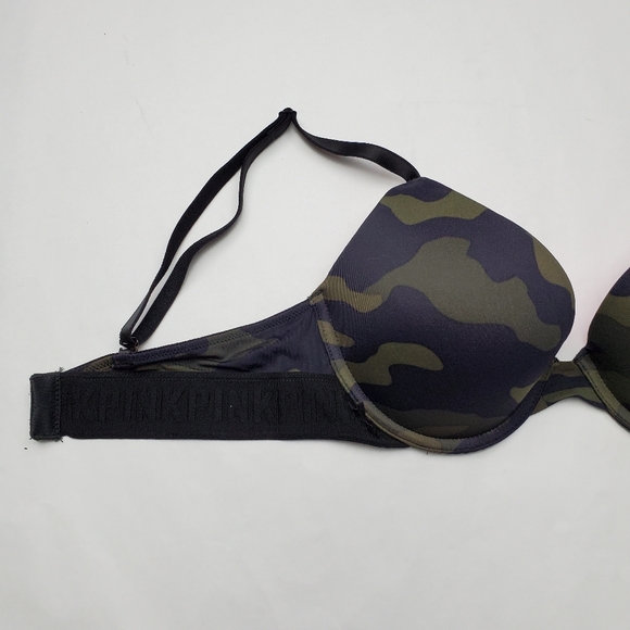 PINK Victoria's Secret Sexy Classic Camouflage Wear Everywhere Bra 34B - Picture 2 of 5